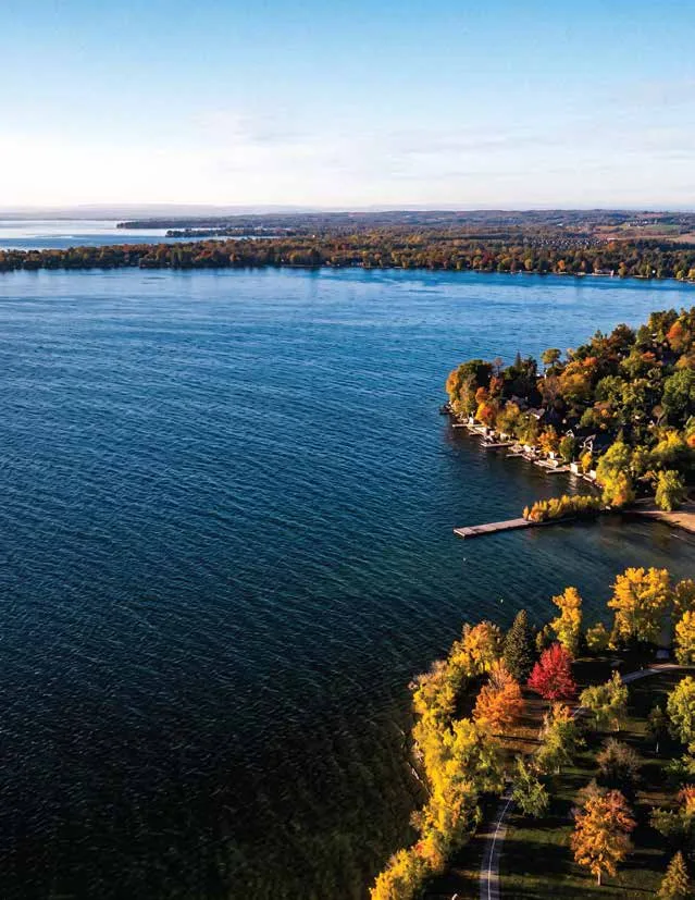 Lake Simcoe shoreline near Harbourline